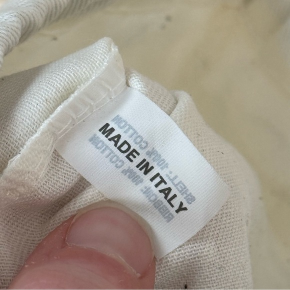 Sandro belt dust bag cotton white with drawstrings 6”x6” - Picture 3 of 5